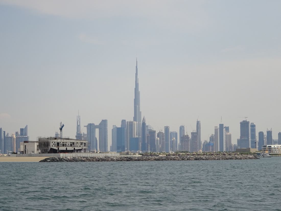 Burj Khalifa seen from the water